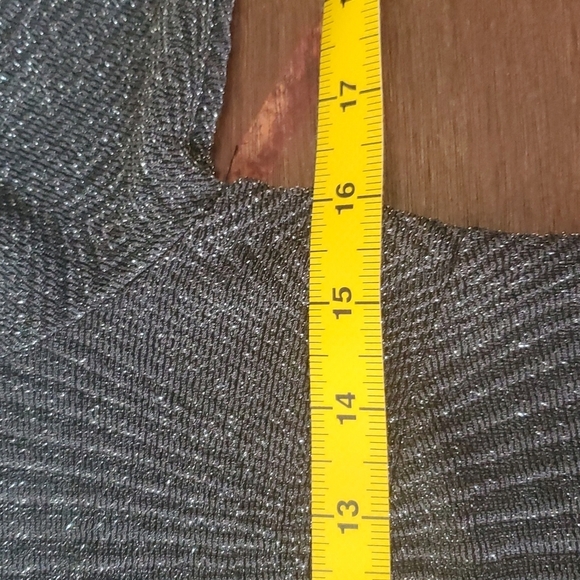4/$30 Trixxi Black 3/4 Sleeve gray sparkle dress size medium.    ** - Picture 12 of 14